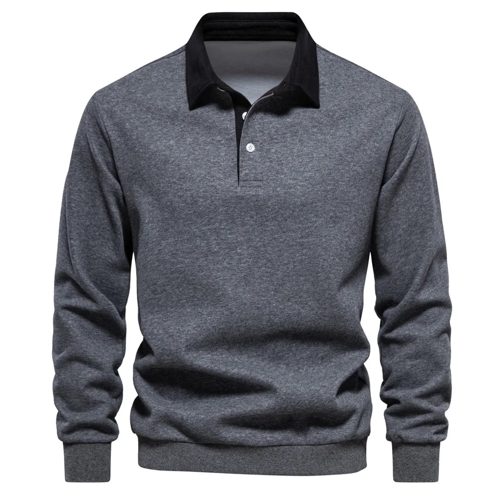 Men’s Long Sleeve Polo Sweater