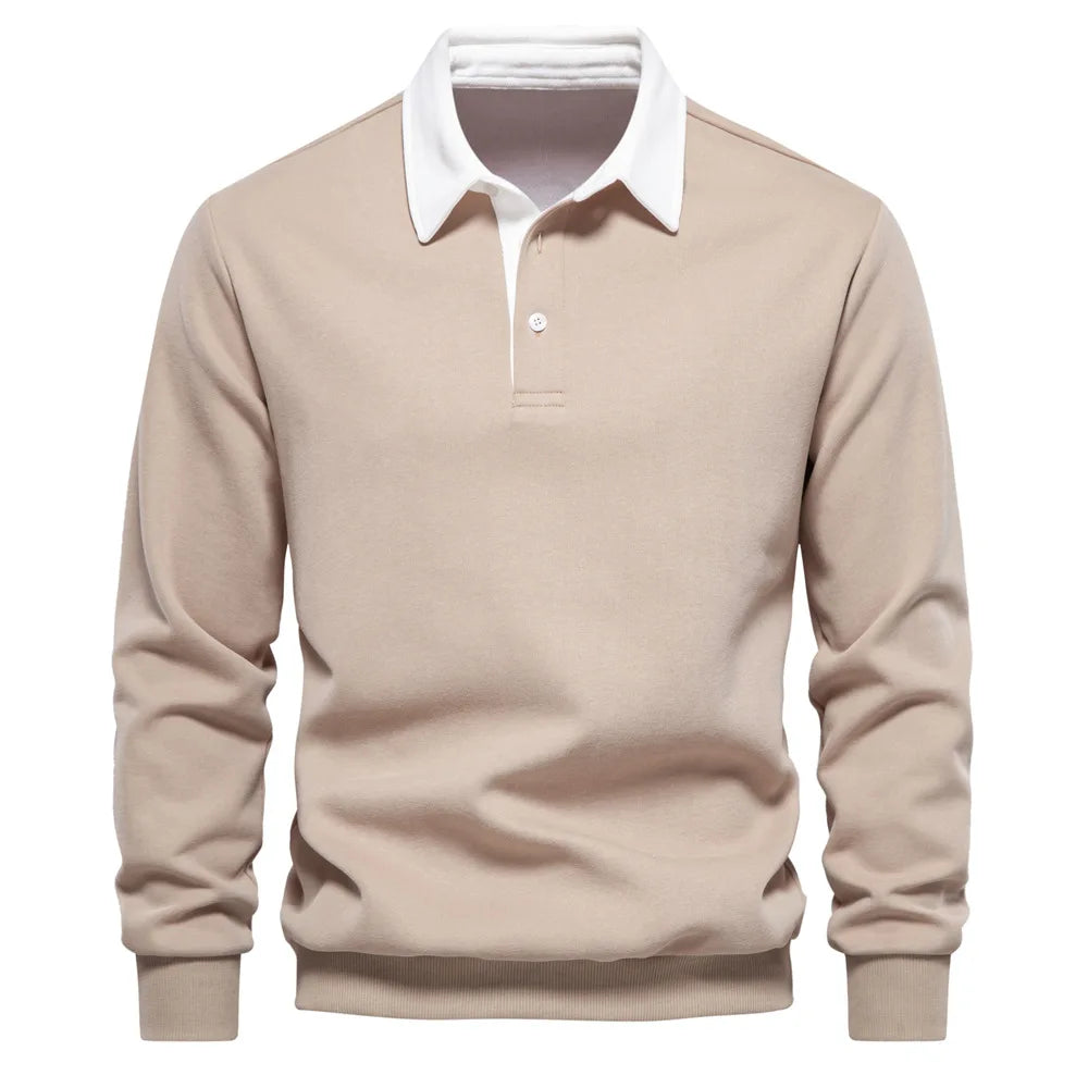 Men’s Long Sleeve Polo Sweater