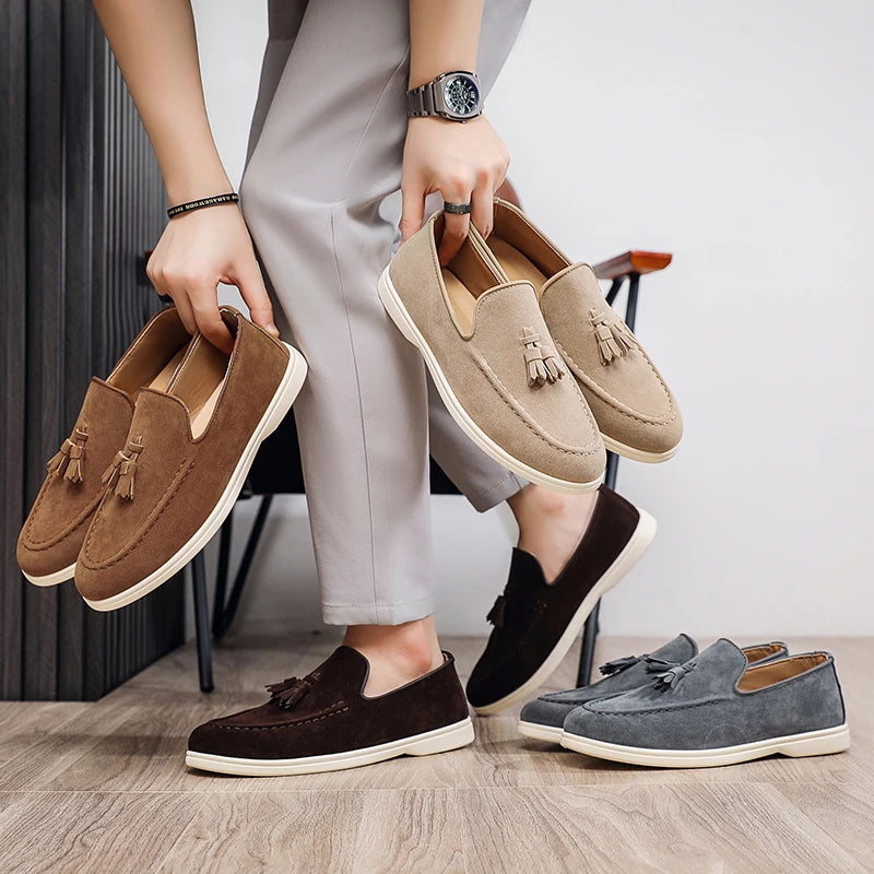Men’s British Style Suede Loafers
