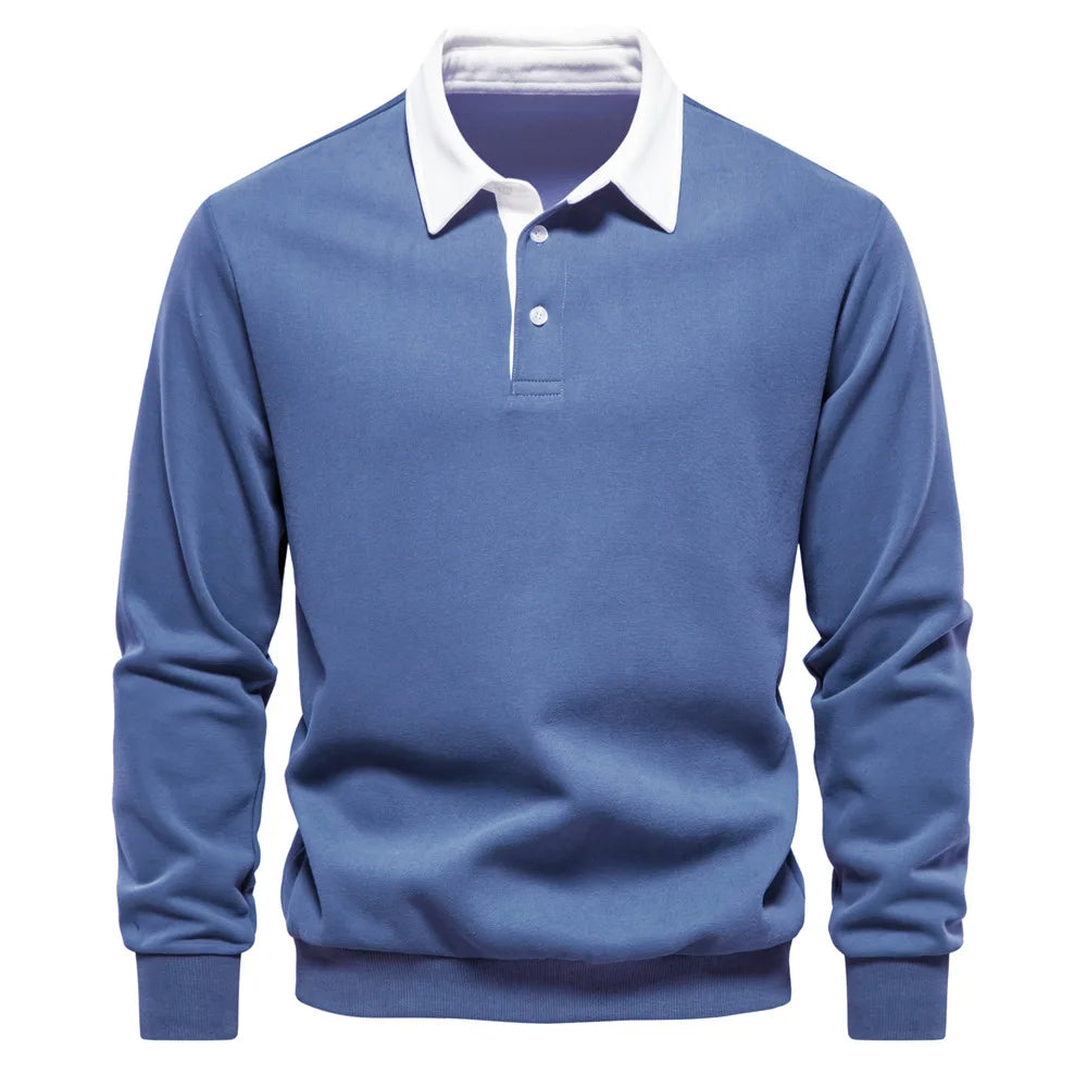 Men’s Long Sleeve Polo Sweater