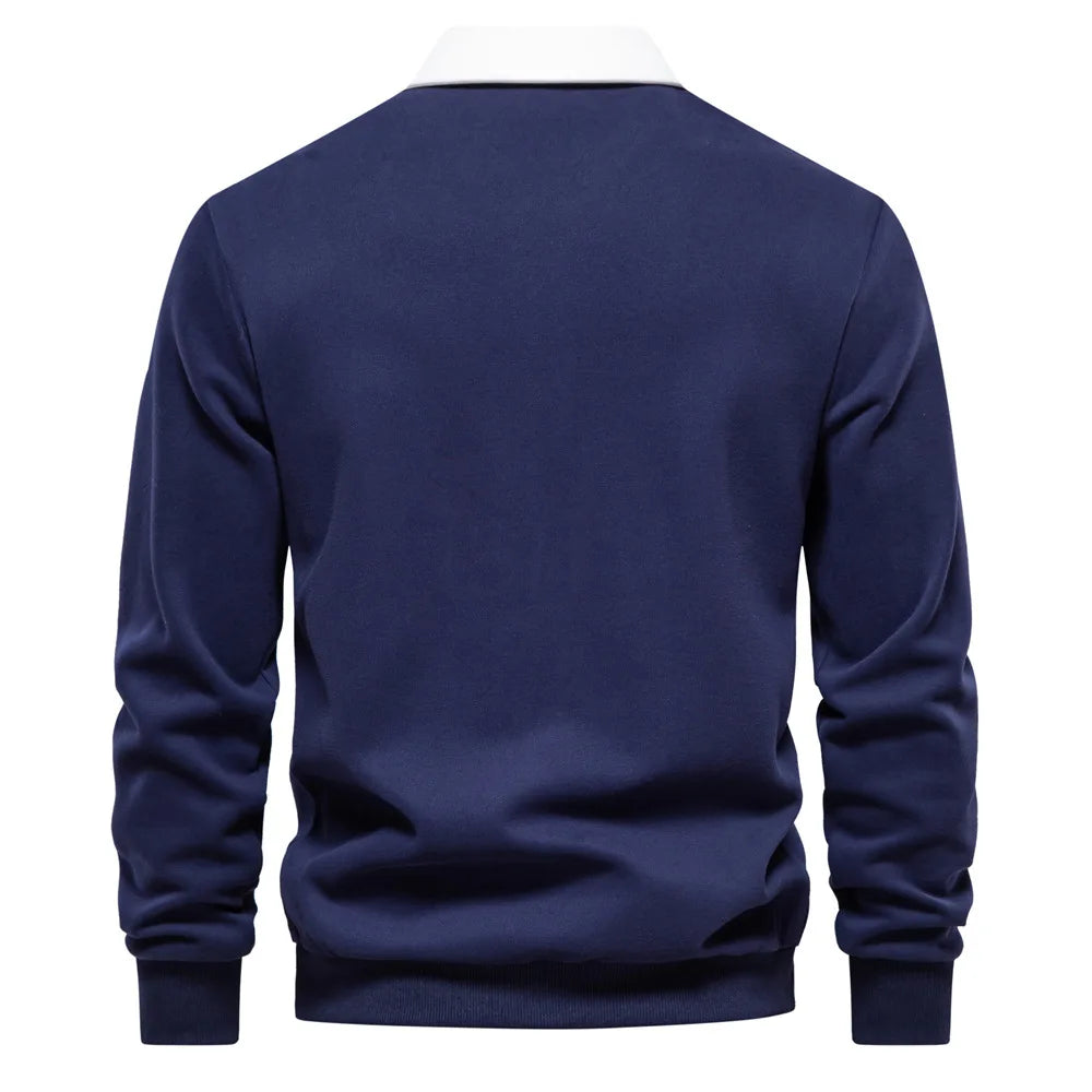 Men’s Long Sleeve Polo Sweater