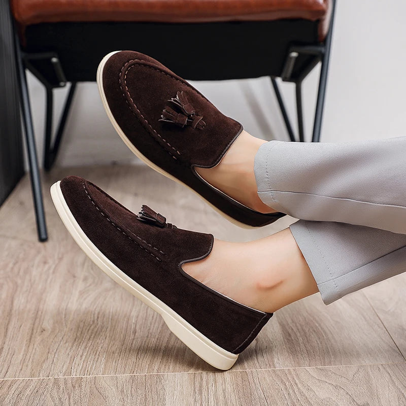Men’s British Style Suede Loafers