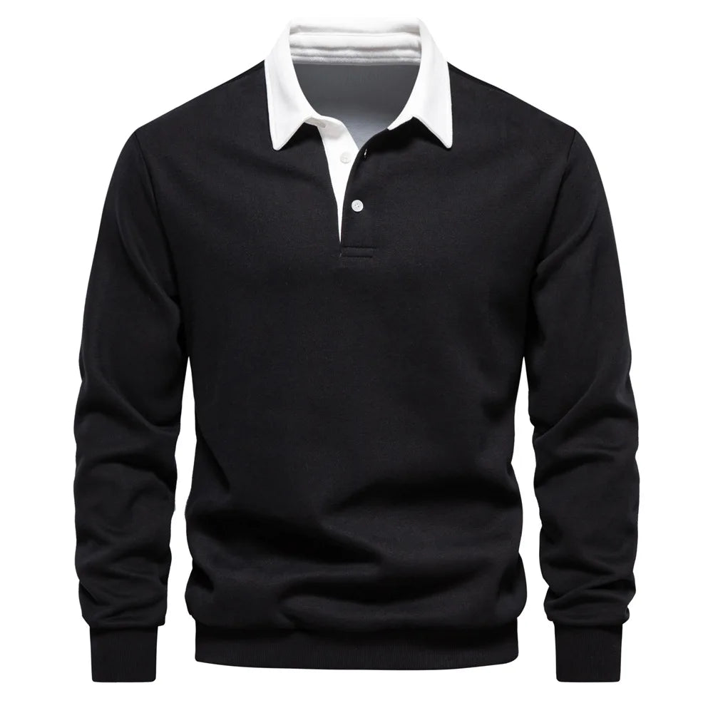 Men’s Long Sleeve Polo Sweater