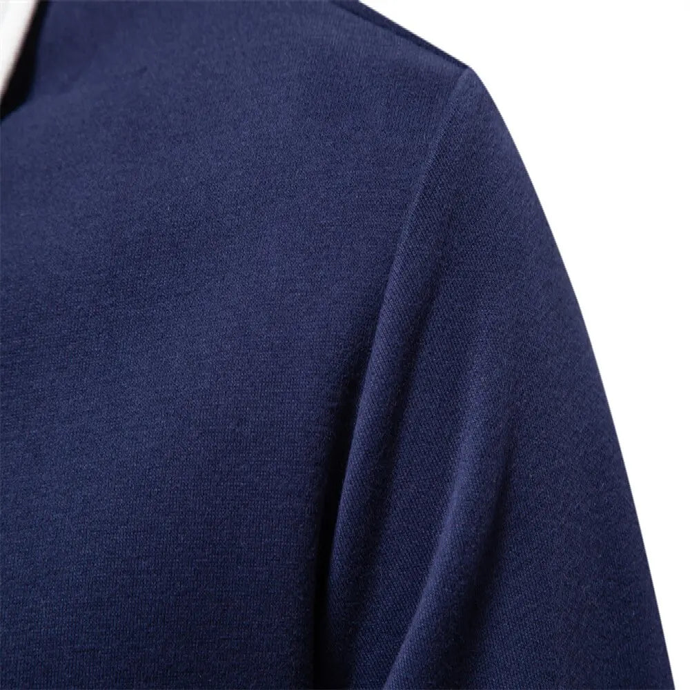 Men’s Long Sleeve Polo Sweater