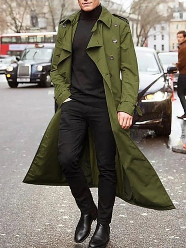 Men’s Long Trench Coat