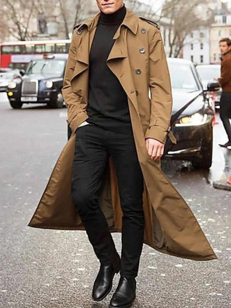 Men’s Long Trench Coat