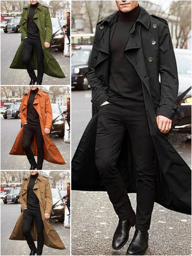 Men’s Long Trench Coat