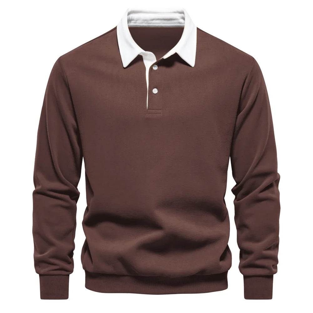 Men’s Long Sleeve Polo Sweater