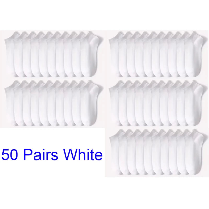 5 or 10-Pack Unisex No-Show Ankle Socks