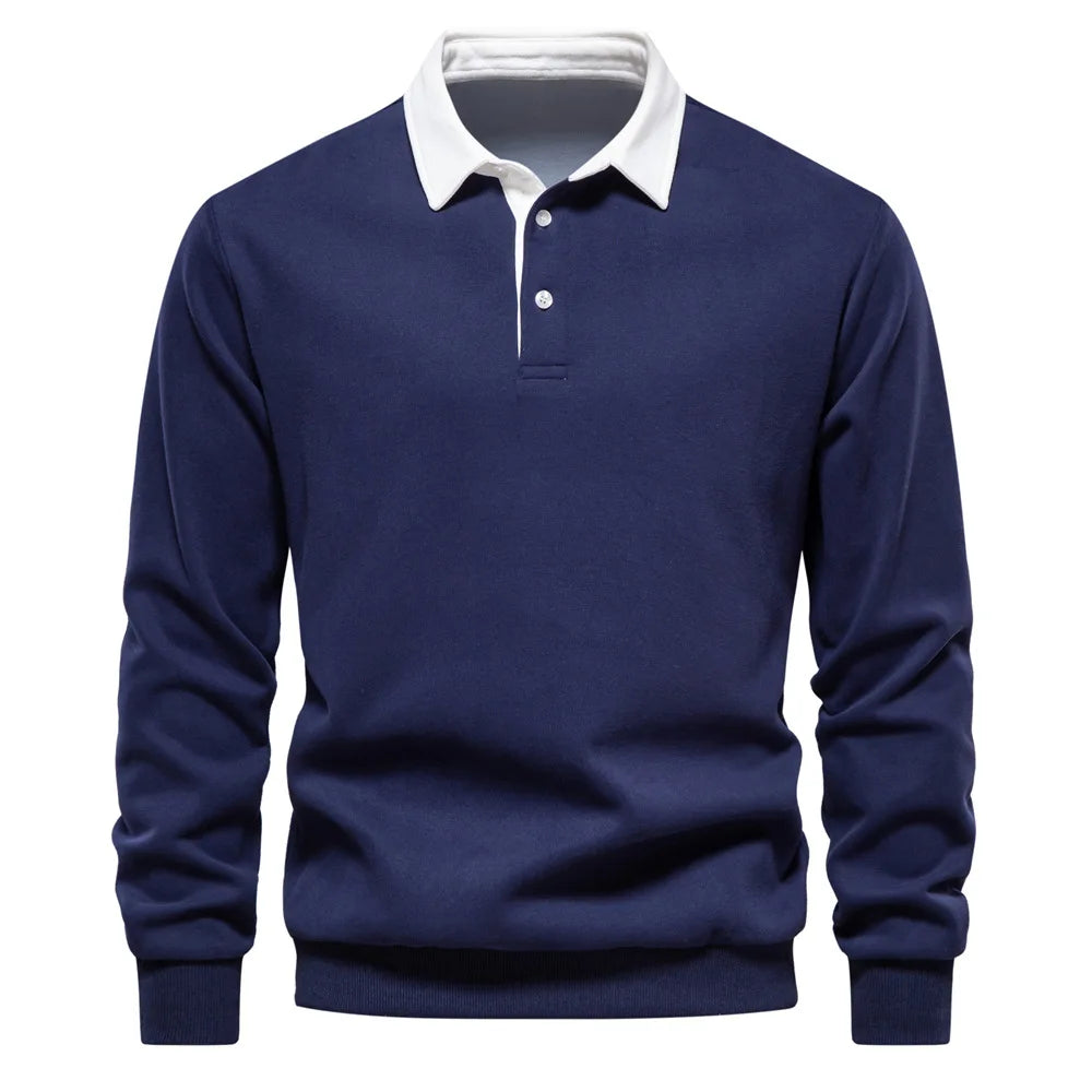 Men’s Long Sleeve Polo Sweater