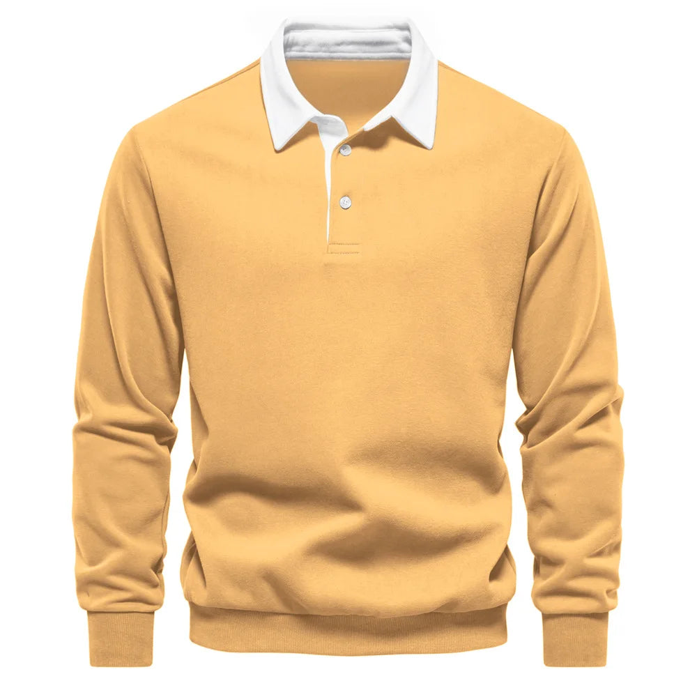 Men’s Long Sleeve Polo Sweater