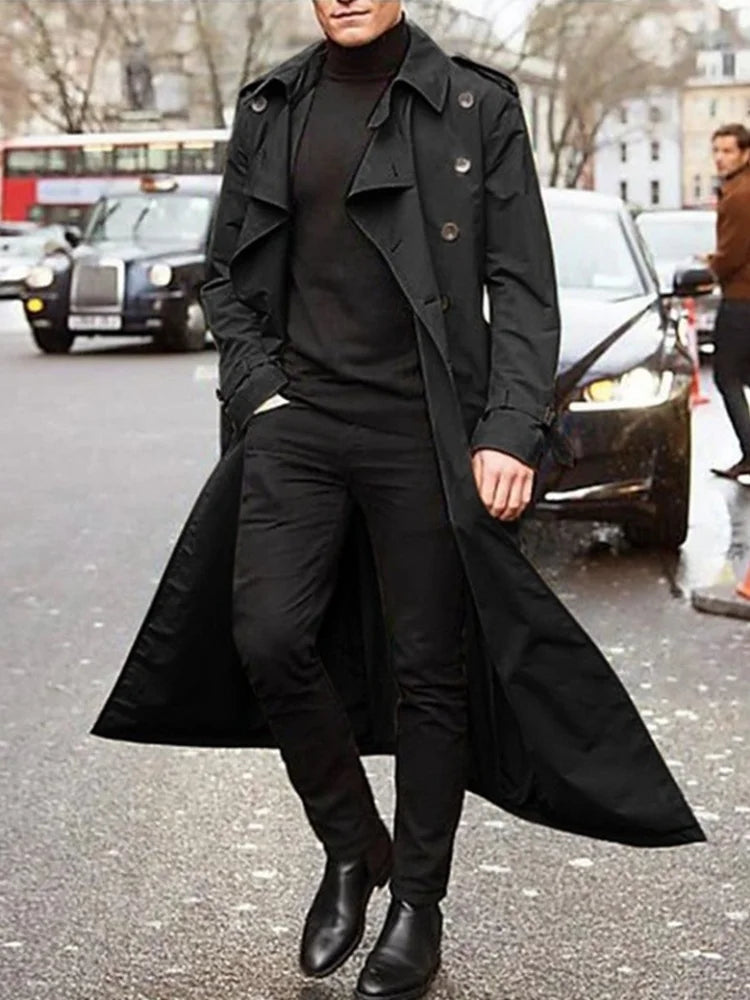 Men’s Long Trench Coat